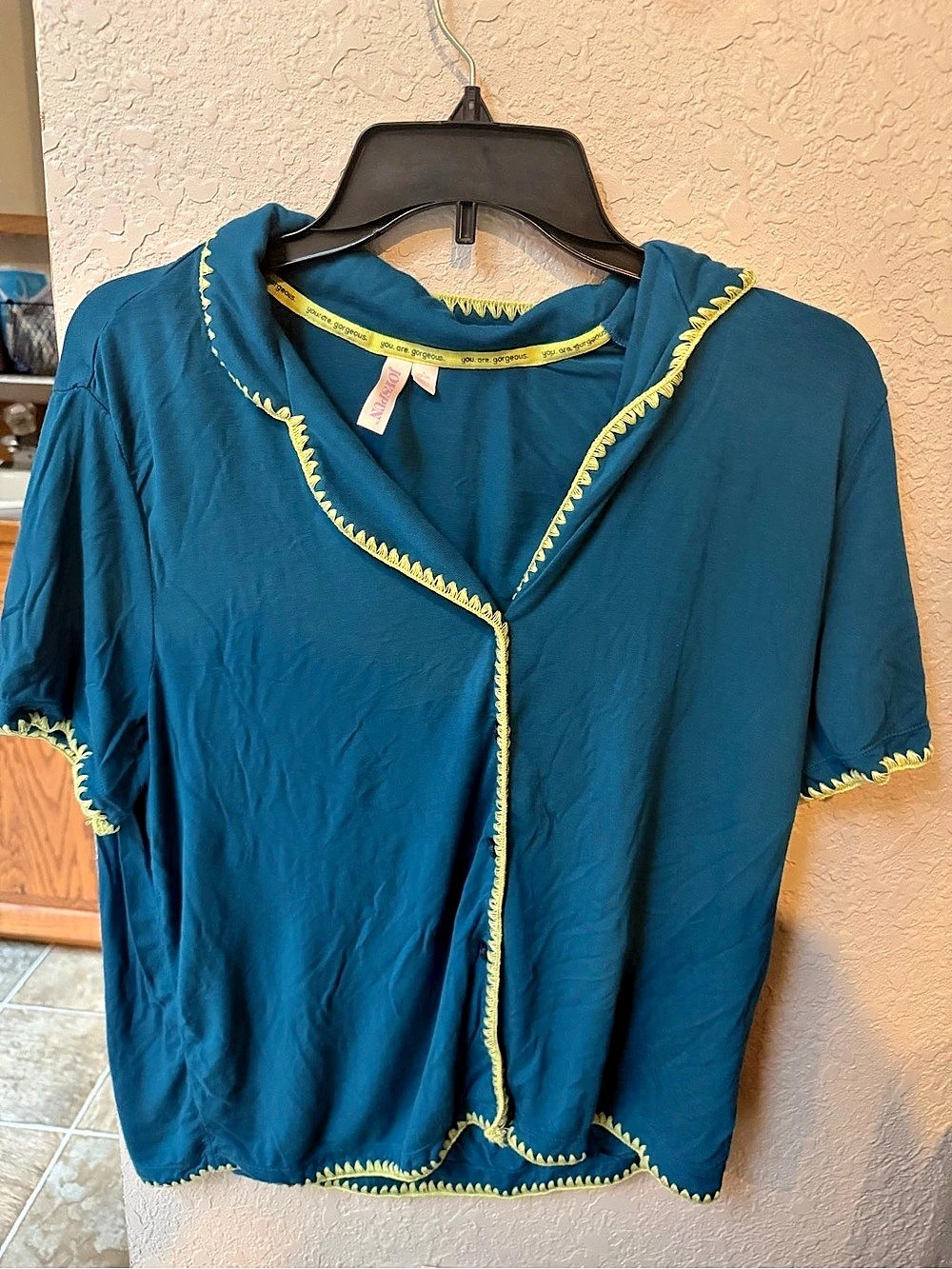 Joyspun Blue Pajama Set Size Medium Like New